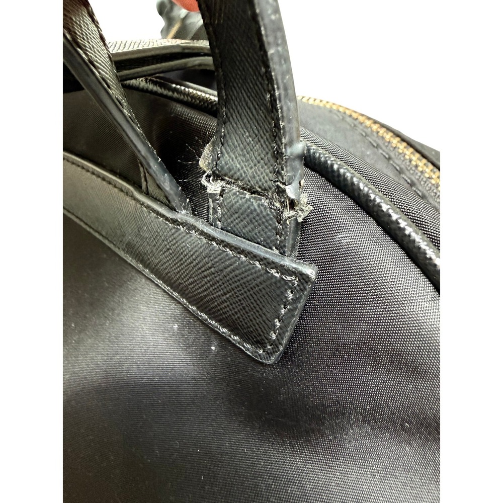 Kate Spade New York Black Nylon Saffiano Leather Backpack Classic with Dust Bag - Picture 8 of 16